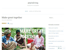 Tablet Screenshot of pepitaliving.com